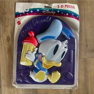 Disney Vintage 3-D Puzzle Baby Donald New